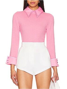 ALICE + OLIVIA Porla Collared Sweater